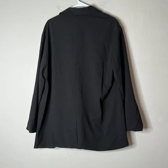 NEW A NEW DAY Black Oversized Boyfriend Blazer Jacket women size Medium - Picture 5 of 8